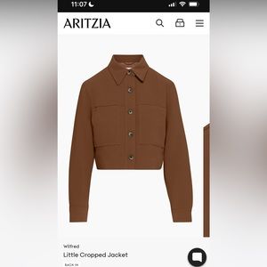 Aritzia Little Cropped Jacket